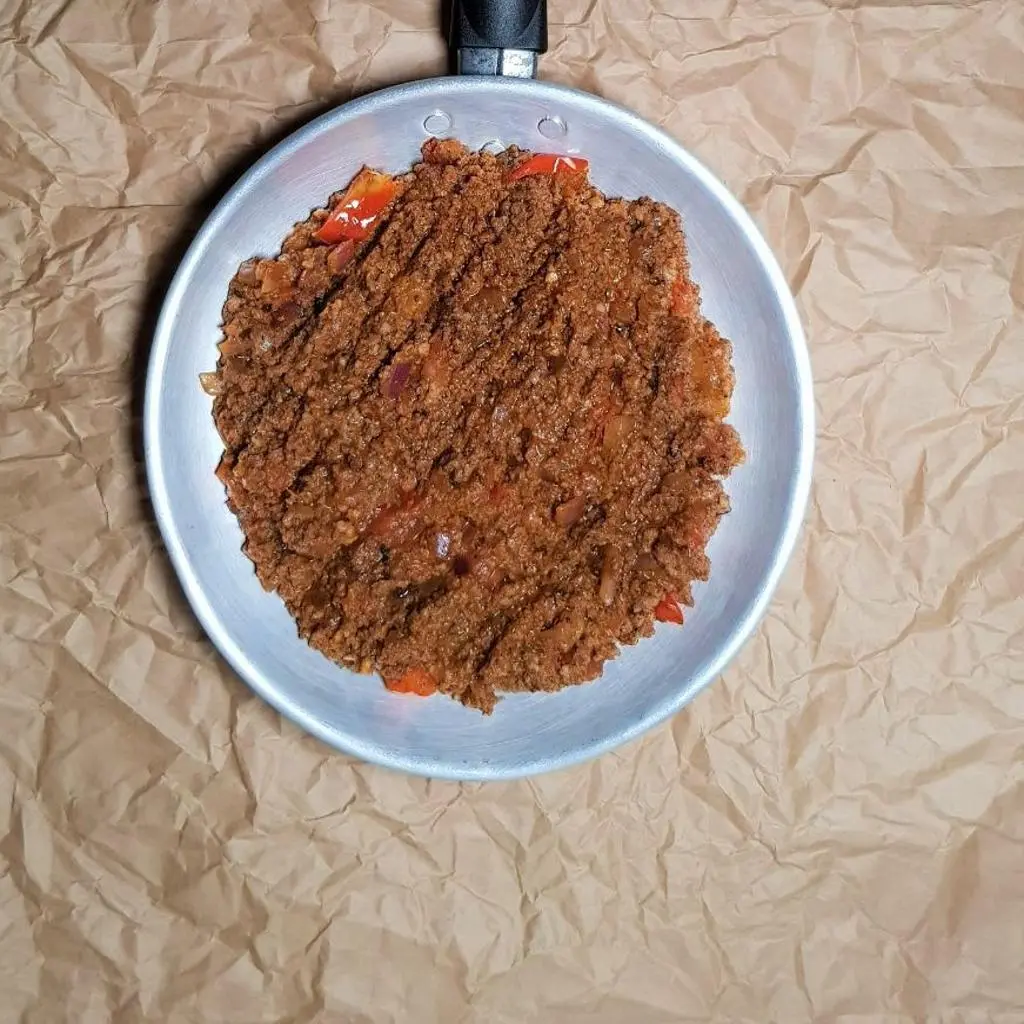 صحن لحم مفروم